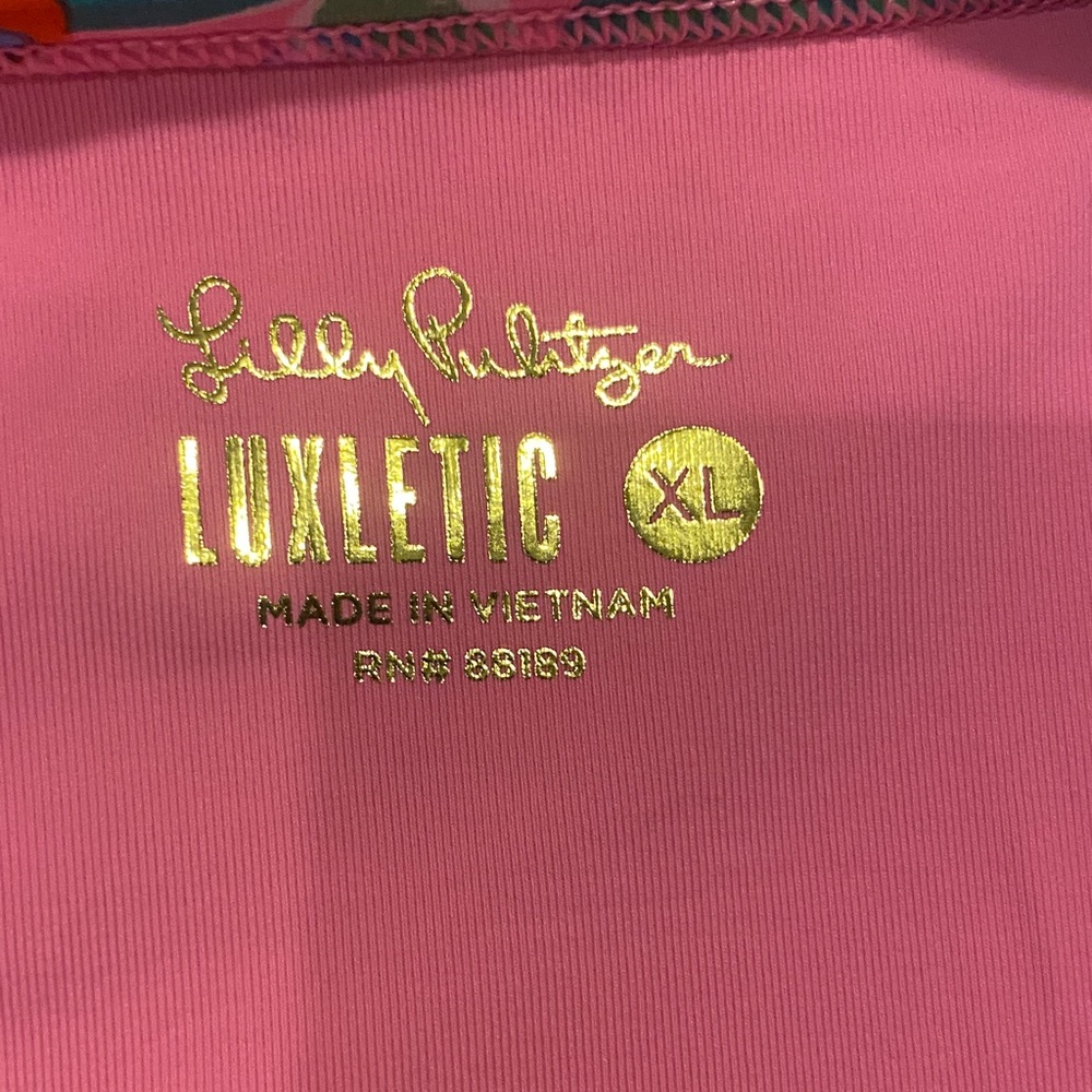 Lilly Pulitzer Luxletic Pink Top - Picture 2 of 2